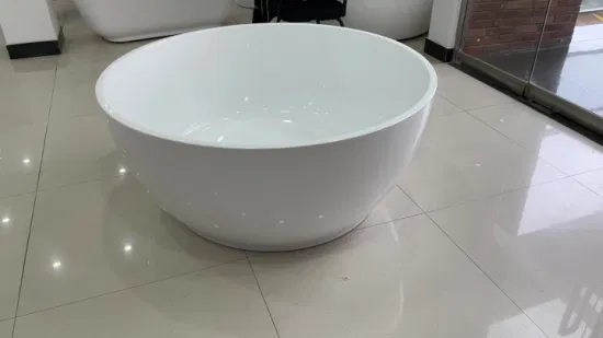China Factory passt runde Badewanne freistehende Badezimmerbadewanne aus Acryl an